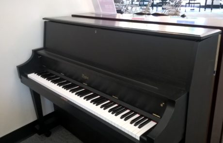 Used piano Designed By Steinway, the Boston studio piano in Classic Black.