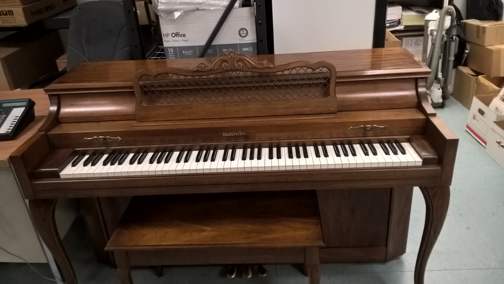 music shelf of a grand piano