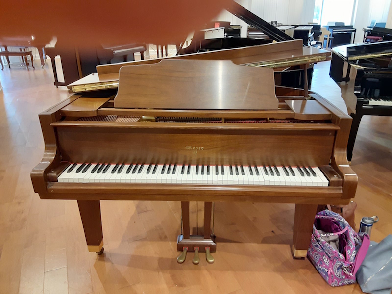 Mono Punto de referencia Tristemente Weber baby grand piano - used - Rice Music House